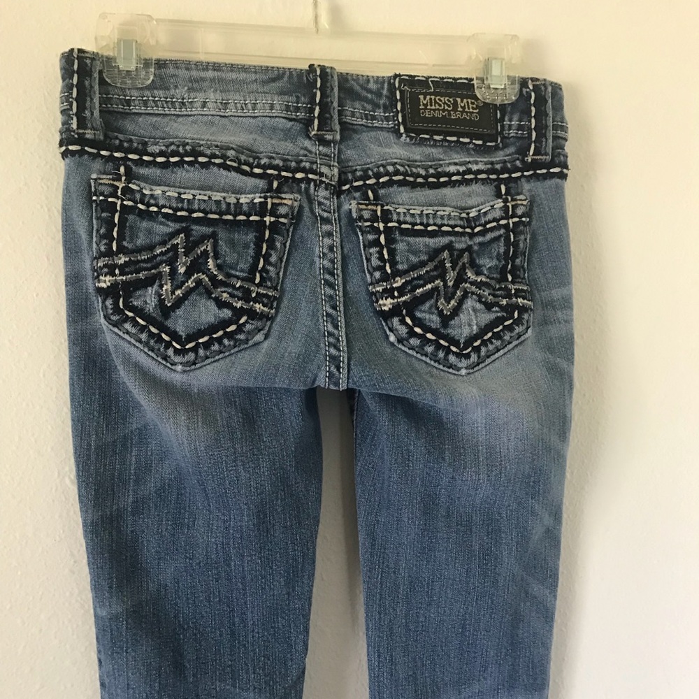 {Miss Me} “Sunny Boot” Stretch Ultra Low Rise Jean